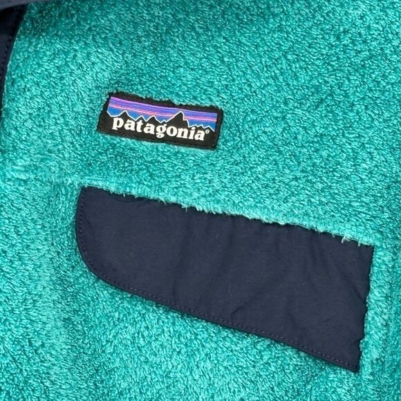 Patagonia Women’s Re-Tool Snap-T Fleece Pullover Jacket Teal Medium - Picture 5 of 7
